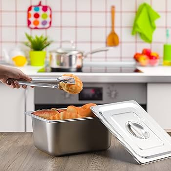 ホテルパン蓋付き６個 Amazon.co.jp: 蓋付きホテルパン 6個パック 1/2サイズ 深さ2.5